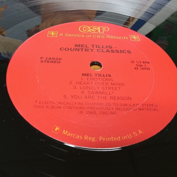1983 Mel Tillis Country Classics Vinyl Record - Picture 3 of 16